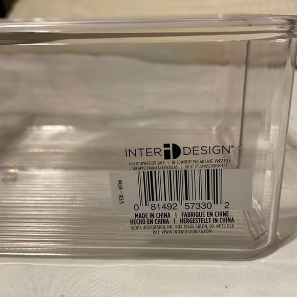 Inter Design clear organizer with three sections - Picture 3 of 8
